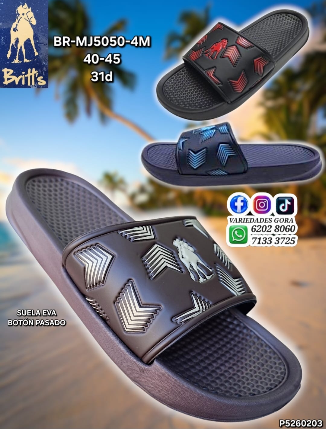 YINA HOMBRE BRITTS 40-45 DE METER P5