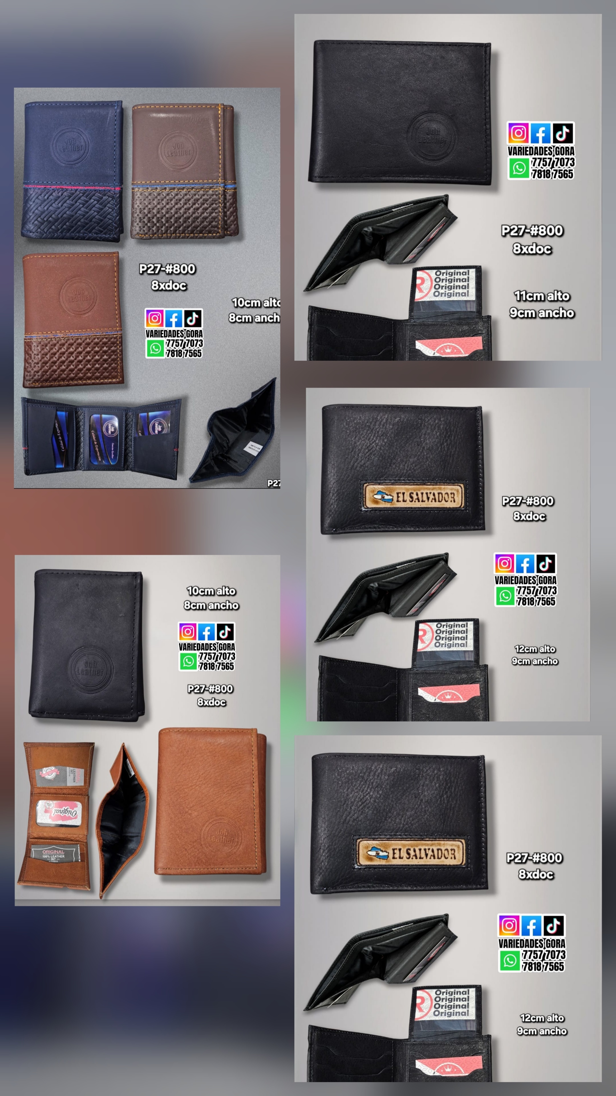 BILLETERA PARA HOMBRE GENERAL SURTIDO P48