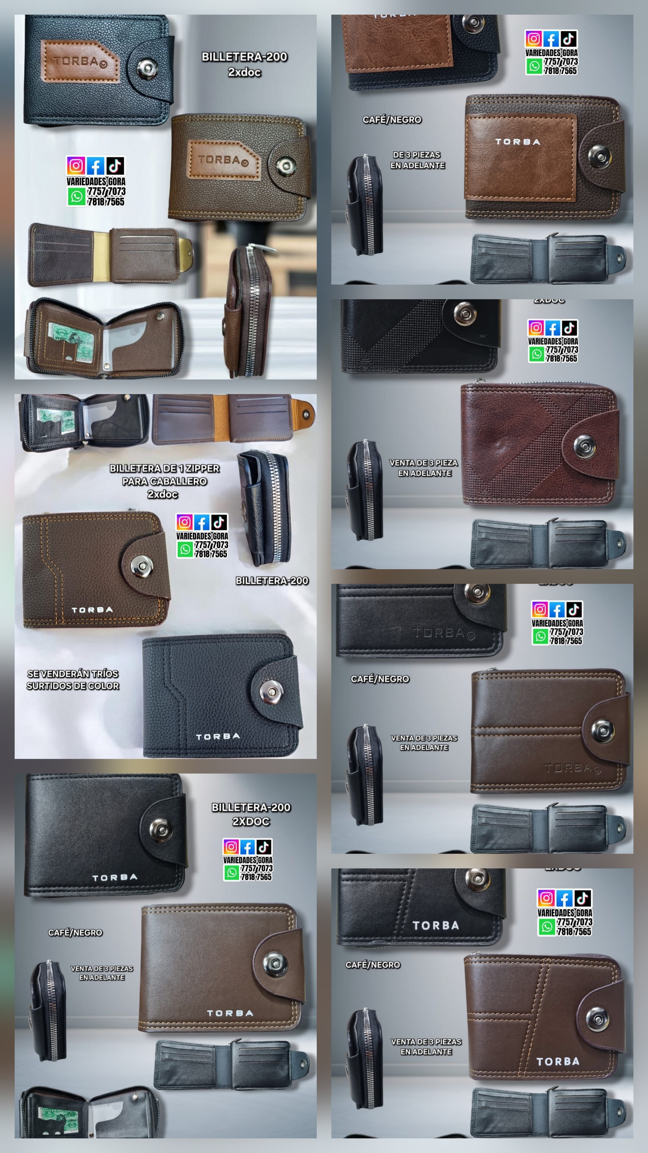 BILLETERA HOMBRE GENERAL SURTIDO P14