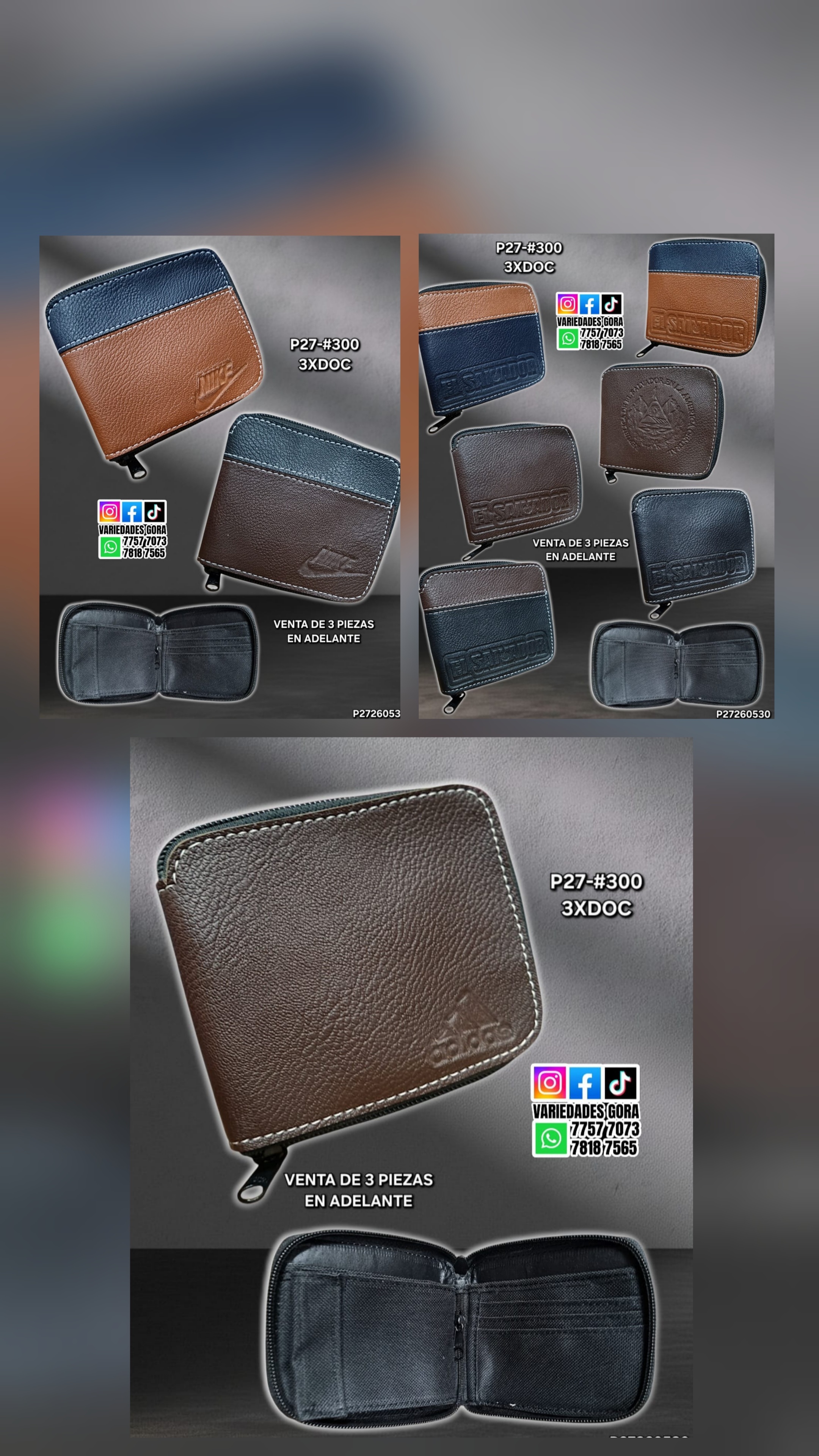 BILLETERA HOMBRE GENERAL SURTIDO P27