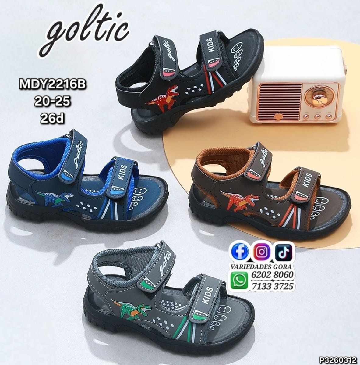 SANDALIA NIÑO GOLTIC 20-25 P3