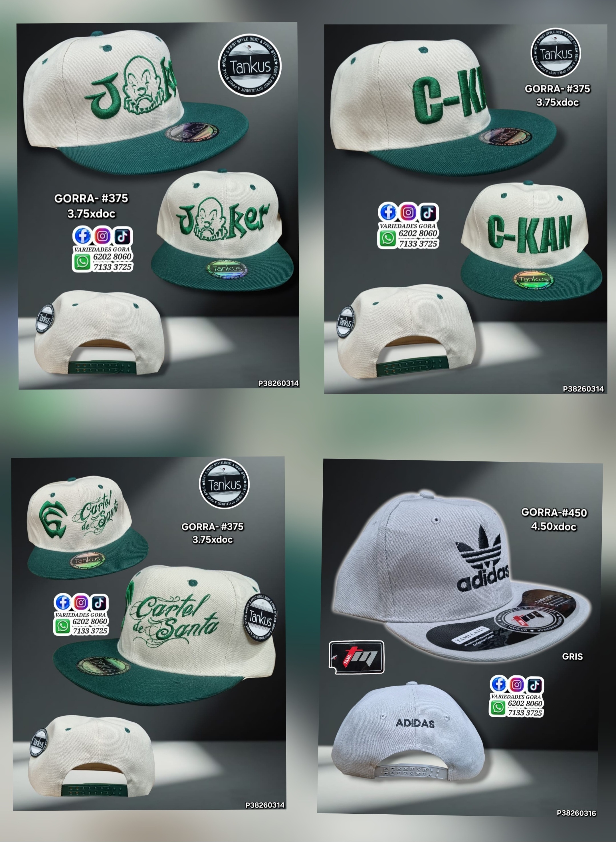 GORRA PLANA HOMBRE GENERAL SURTIDO P38