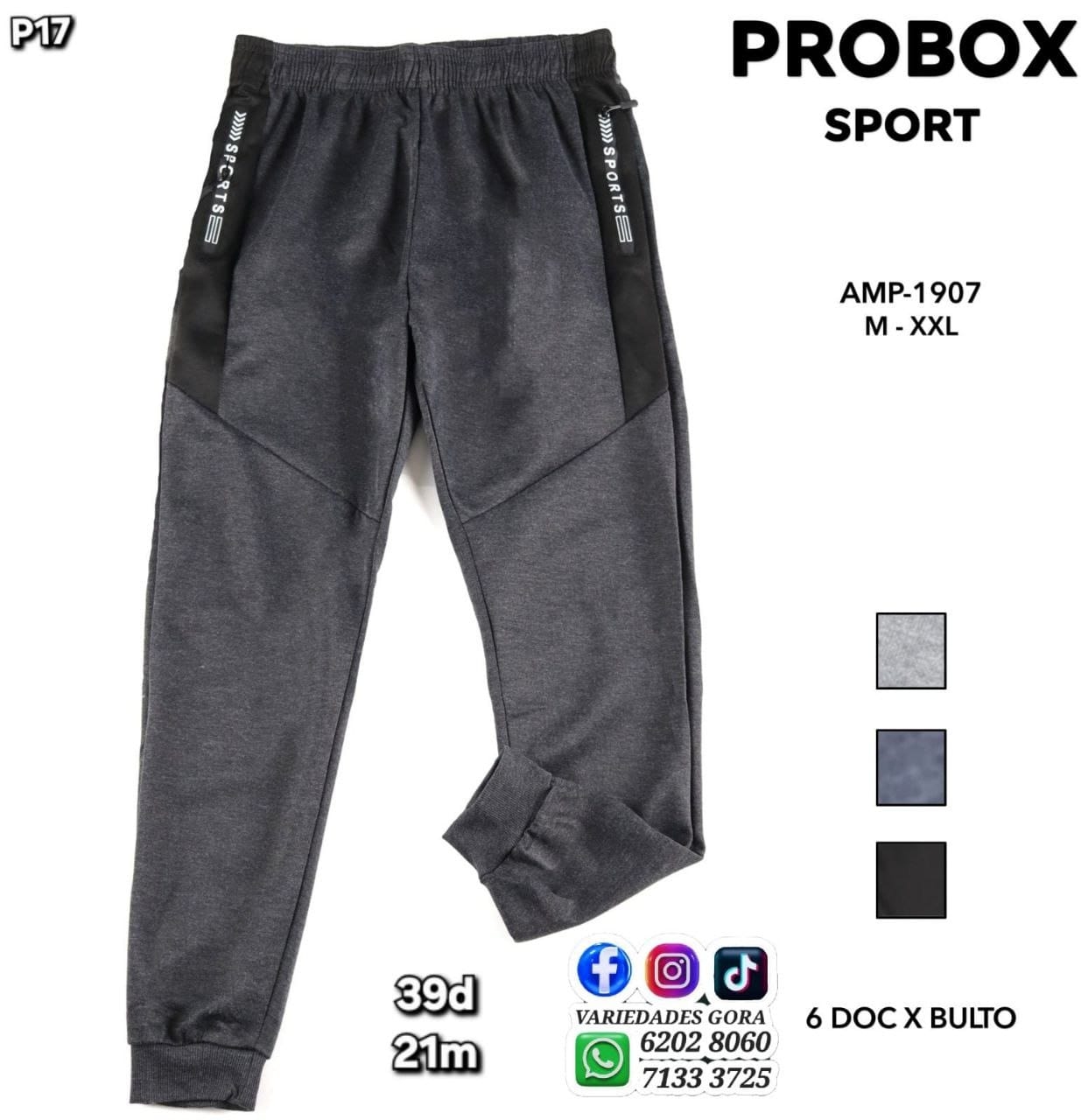 JOGGER HOMBRE PROBOX M-XXL P17