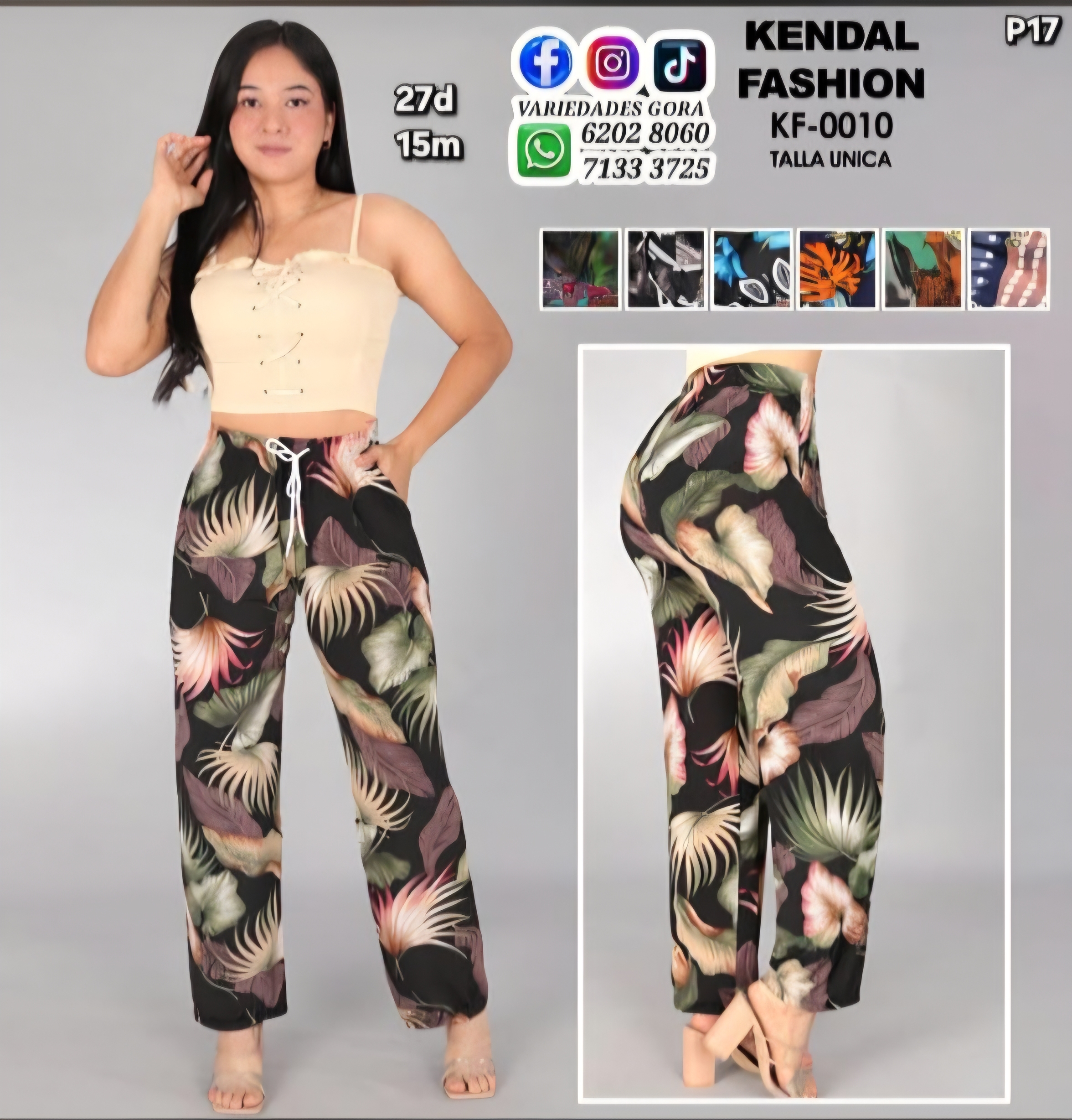 PANTALON DAMA KENDAL FASHION TALA UNICA P17