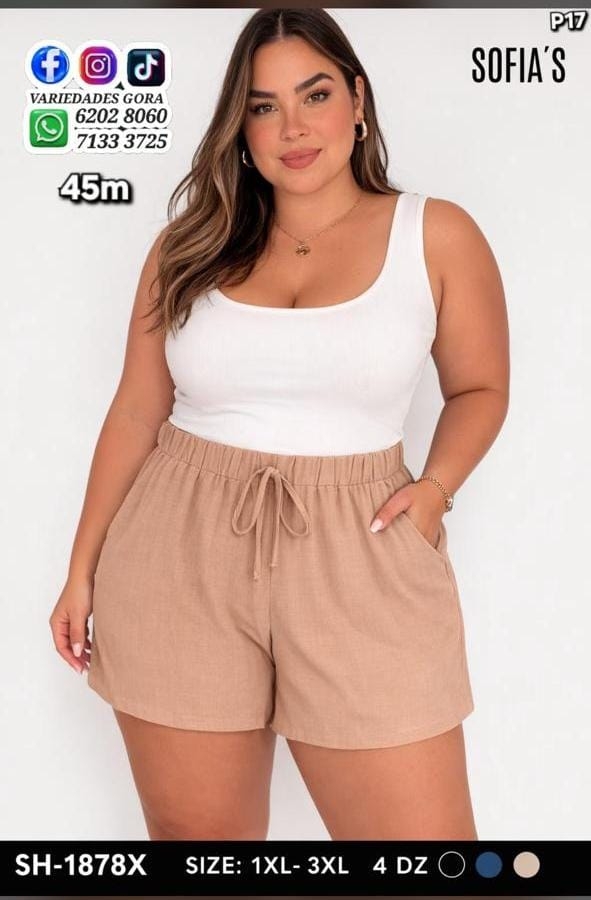 SHORT DAMA SOFIAS 1XL-3XL P17