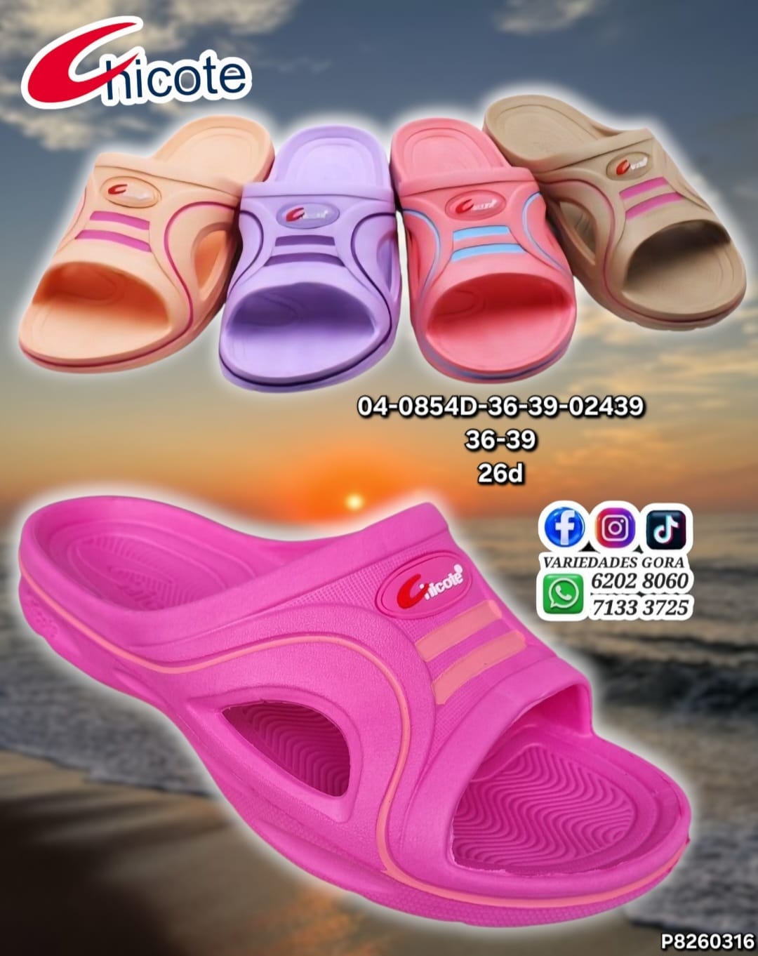 YINA DAMA CHICOTE  36-41 DE METER P8