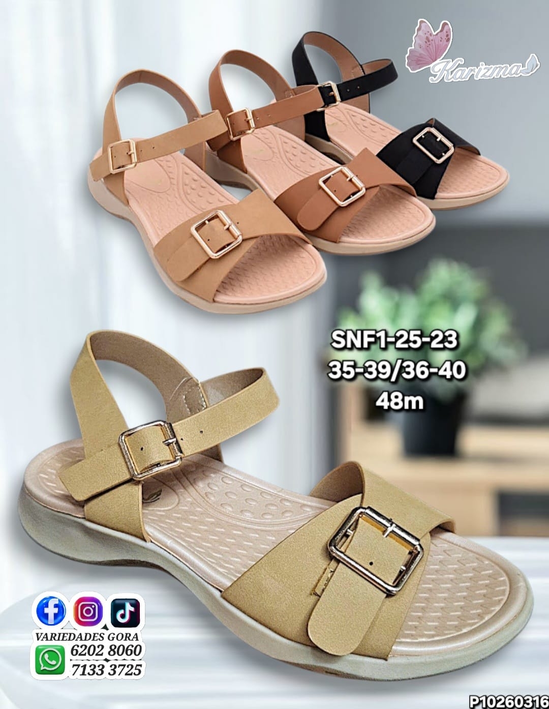 SANDALIA DAMA KARIZMA 35-40 P10