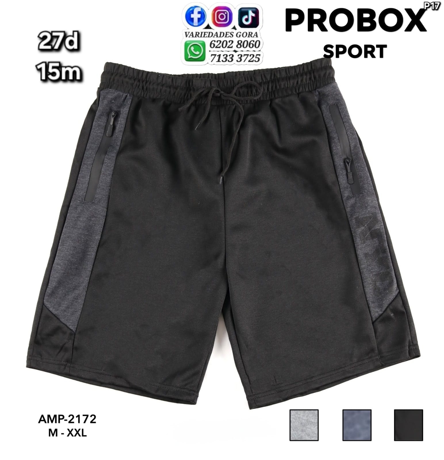 SHORT HOMBRE PROBOX M-XXL P17
