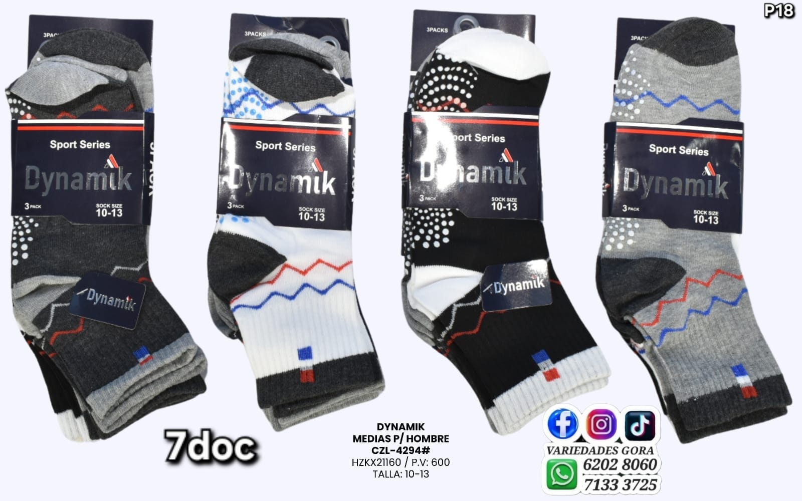 MEDIAS PARA HOMBRE ROCA 10-13 P18