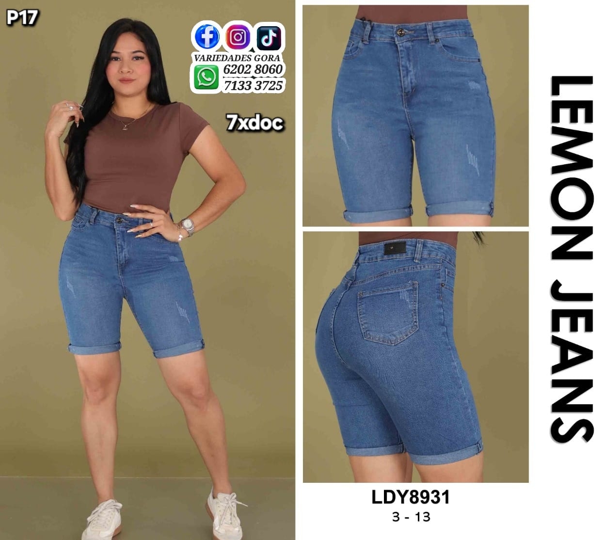 SHORT DAMA LEMON JEANS 3-13 P17