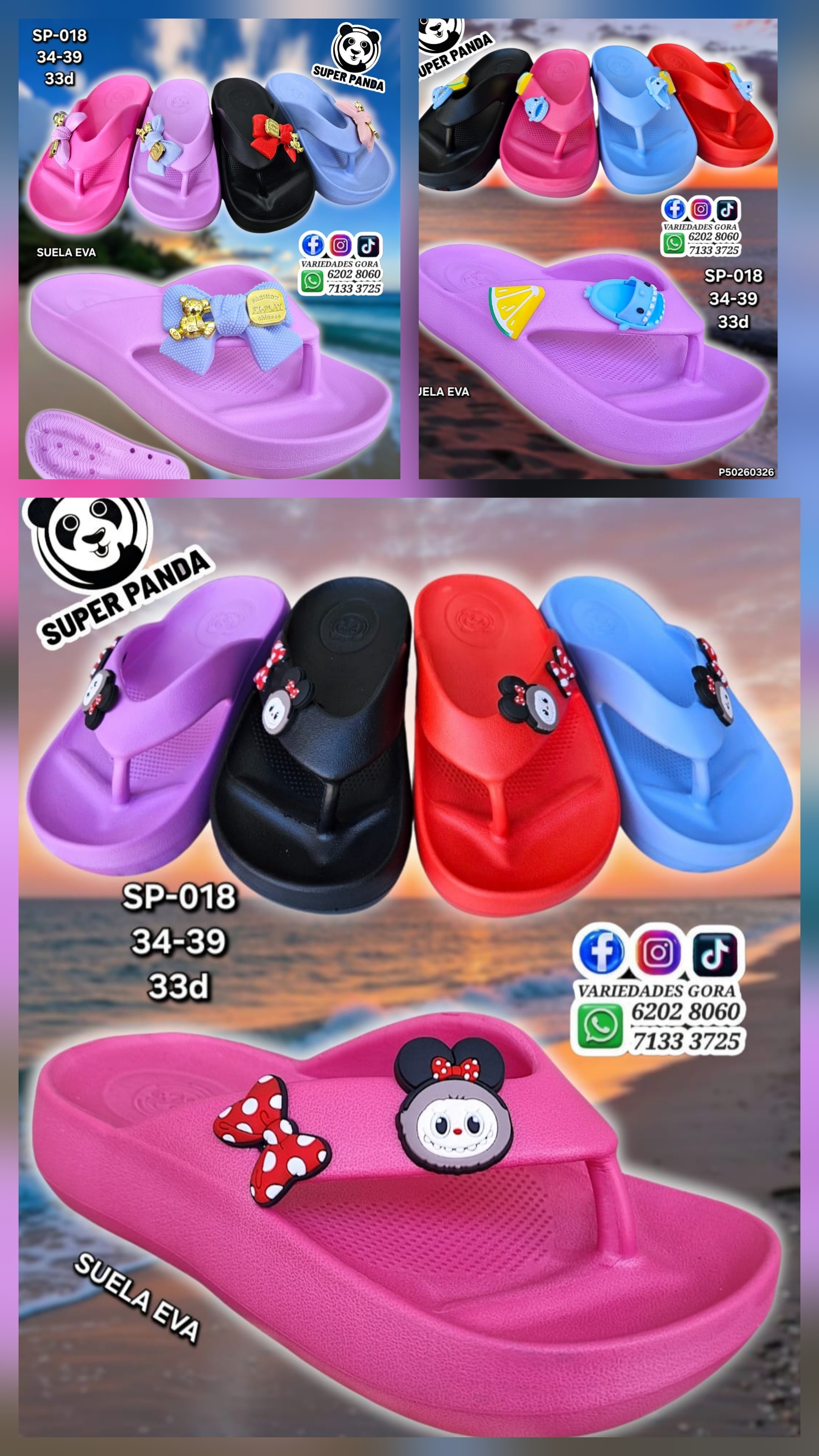 YINA DAMA 34-39 DEDO SUPER PANDA P50