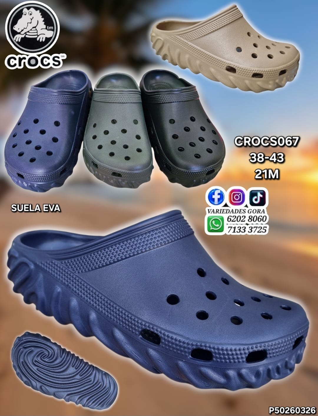 SAPO HOMBRE CROCS 38-43 P50