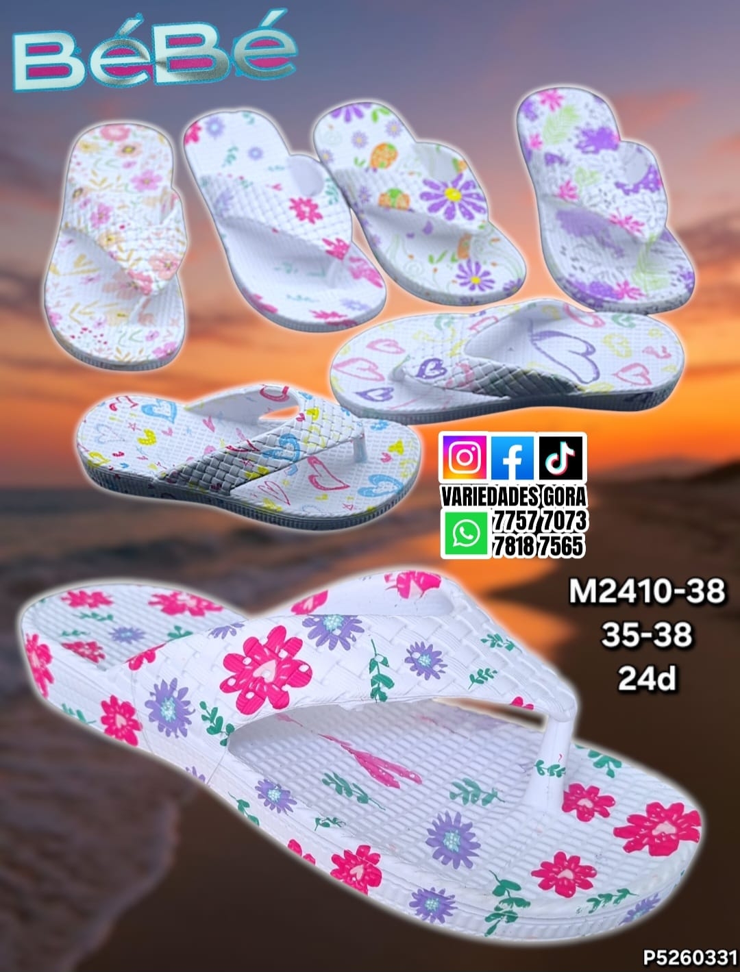 YINA DAMA BEBE 35-38 DEDO P5