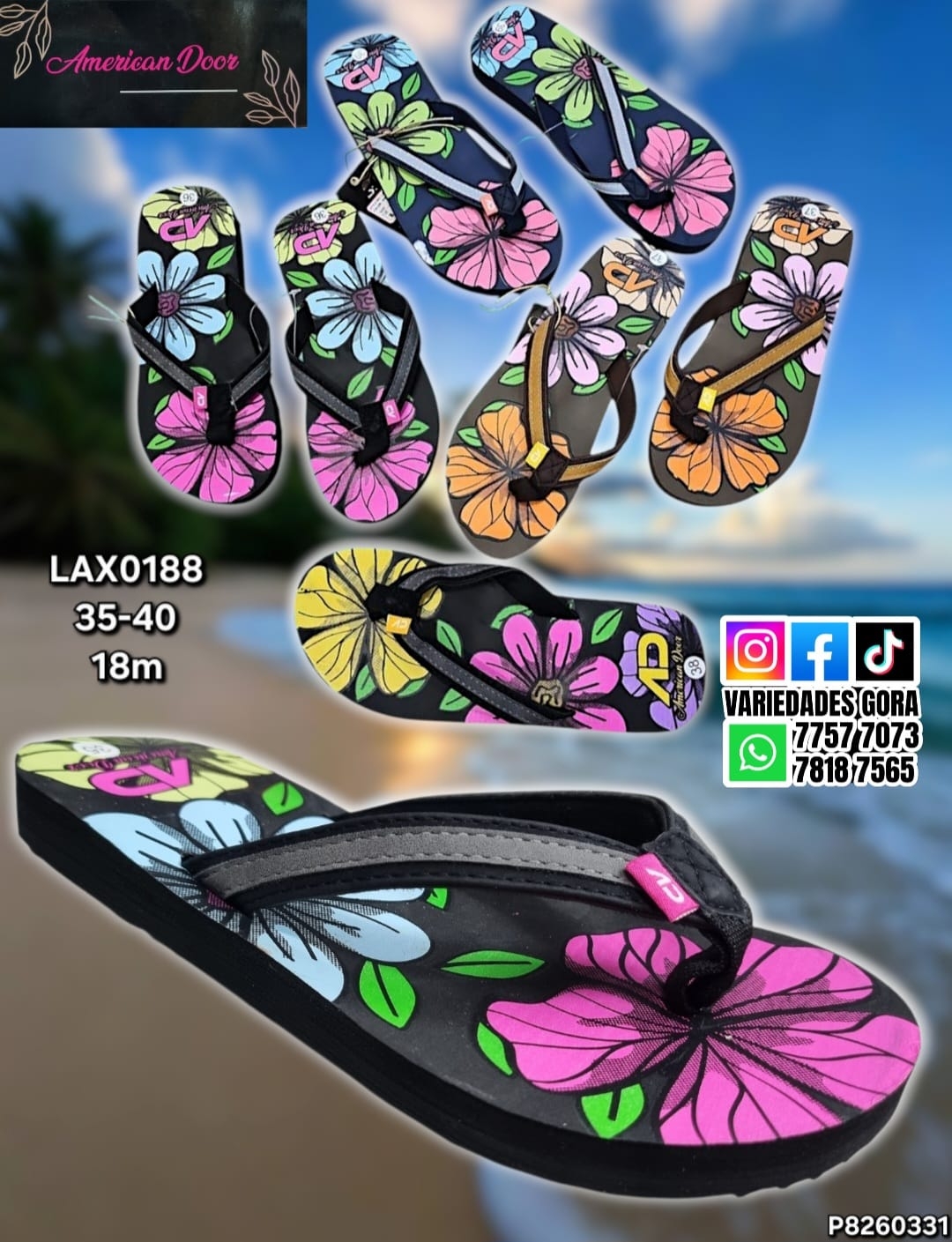 YINA DAMA AMERICAN DOOR 35-40 DEDO  P8