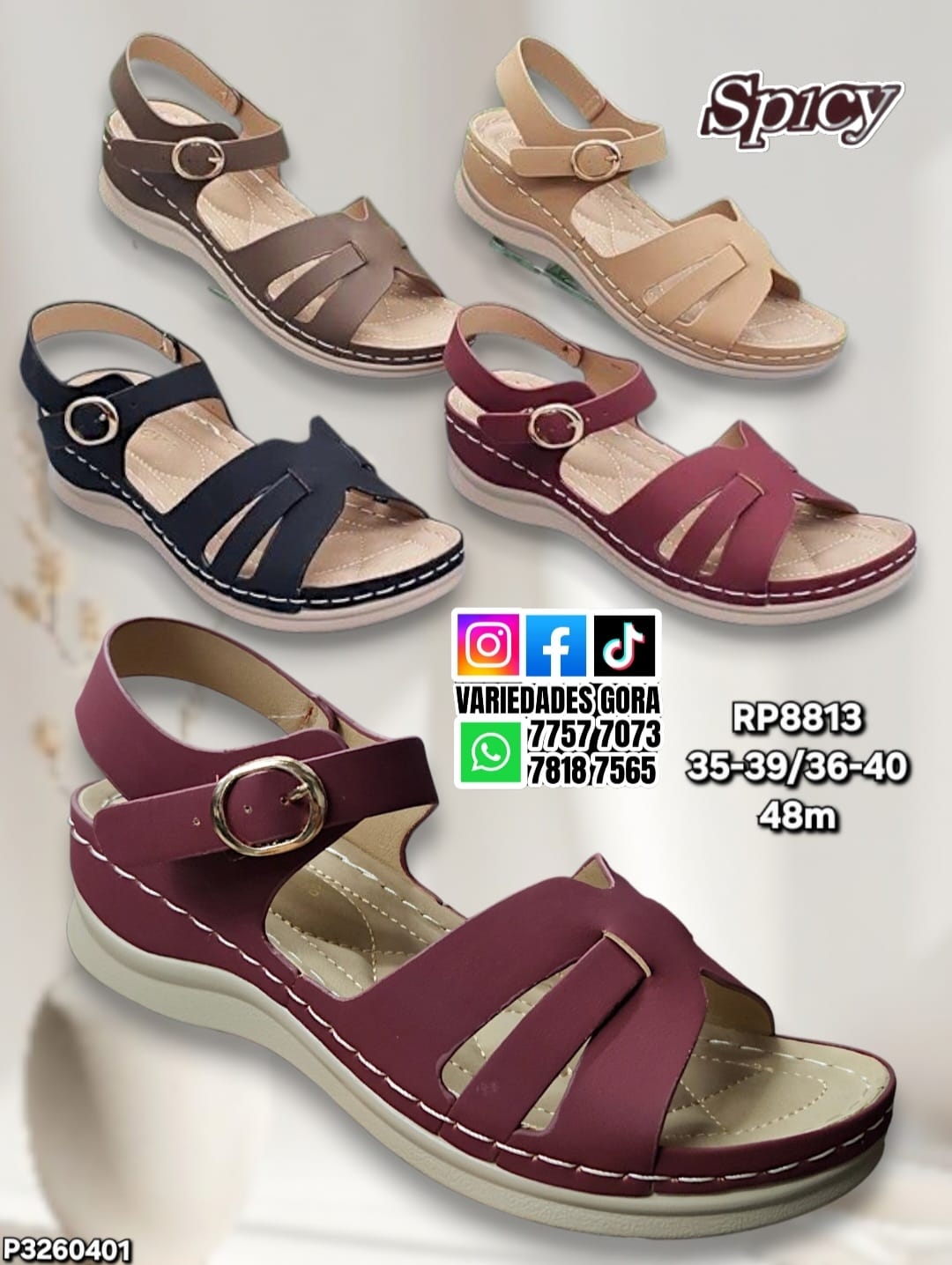 SANDALIA DAMA SPICY 35-40 P3