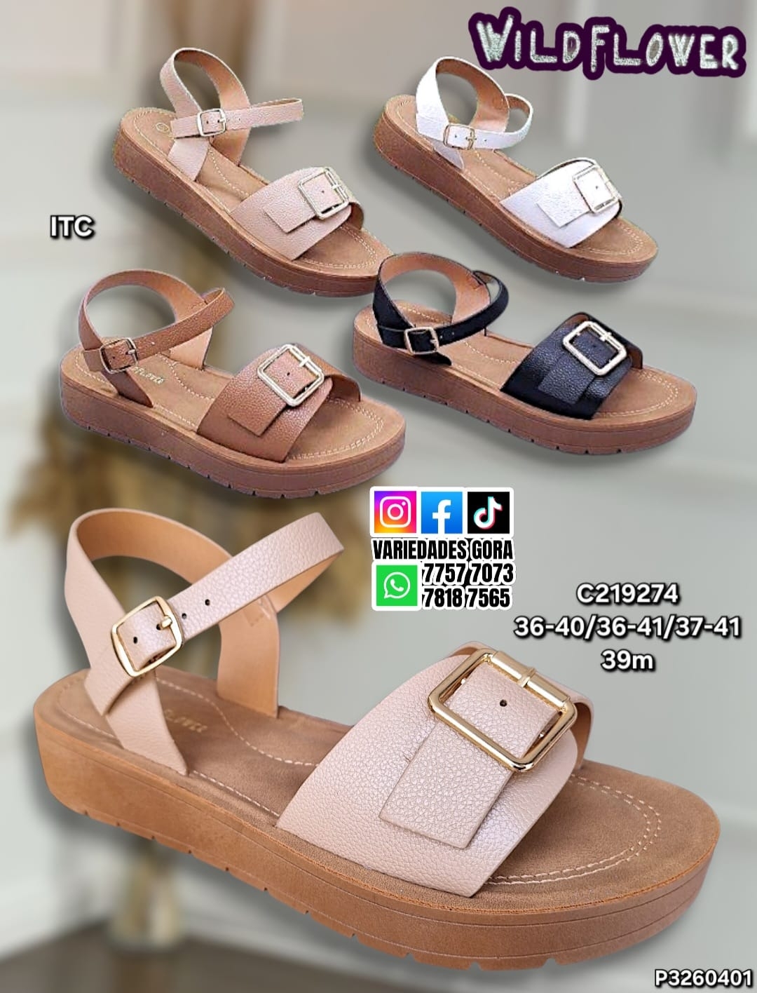 SANDALIA DAMA WIL FLOWER 36-41 P3