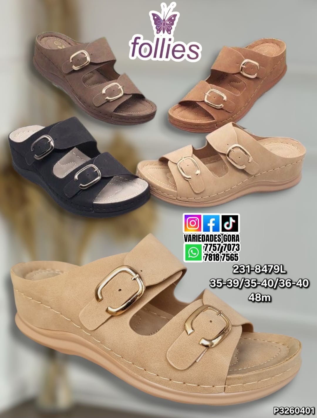 SANDALIA FOLLIES PLATAFORMA METER P3 35-40