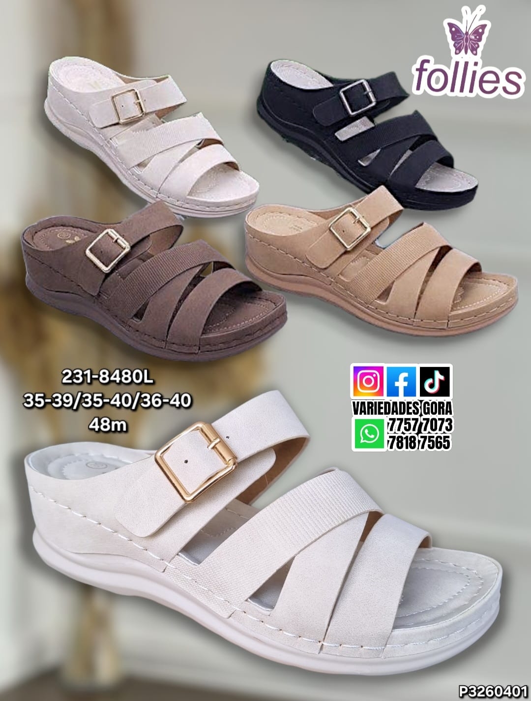 SANDALIA DAMA 35-40 P3 FOLLIES METER