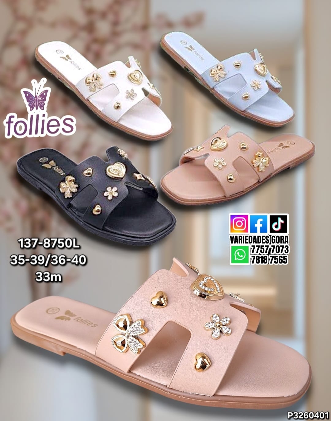 SANDALIA METER 35-40 P3 FOLLIES DAMA 