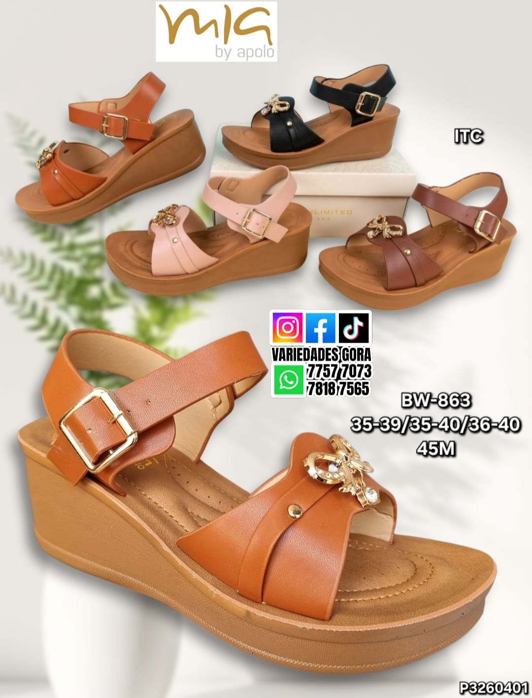 SANDALIA TALON 35-40 P3 MIA APOLO