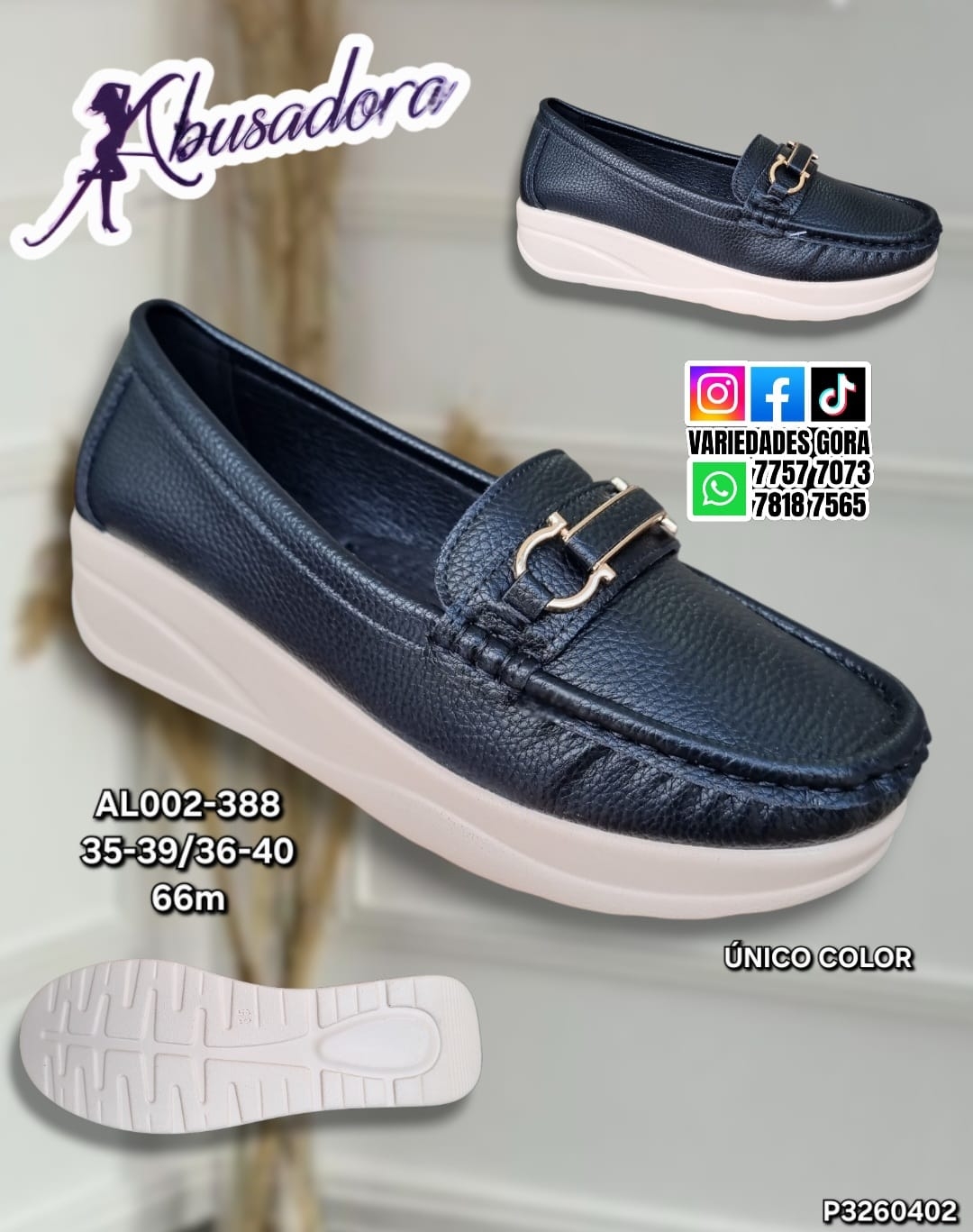 ZAPATO DAMA ABUSADORA 35-40 P3