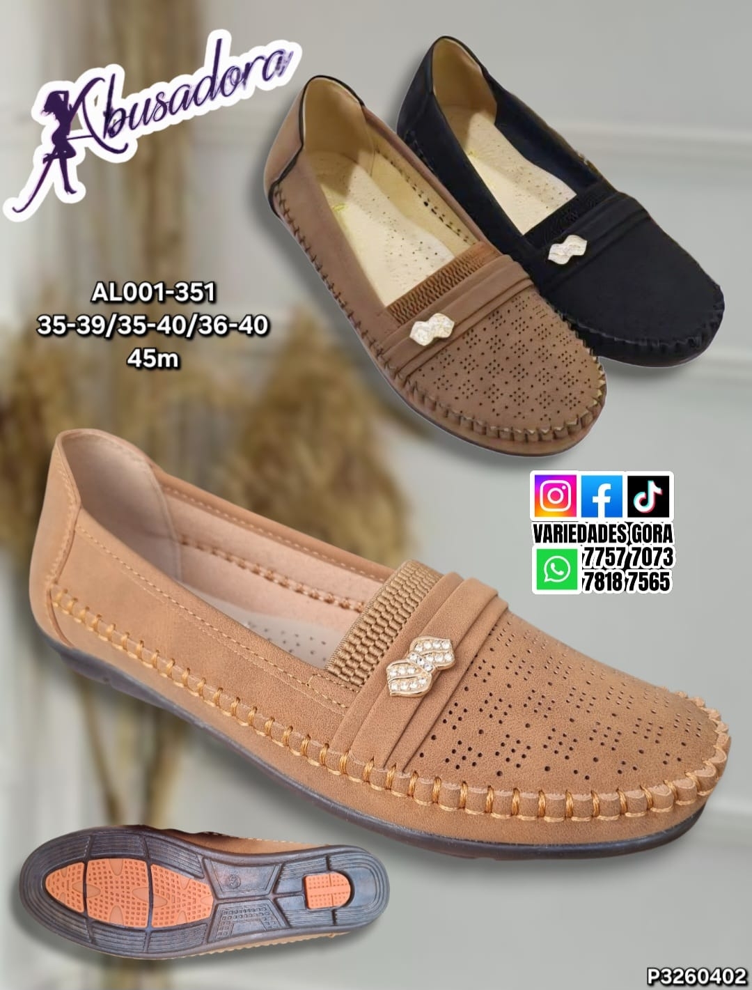 ZAPATO DAMA ABUSADORA 35-40 P3