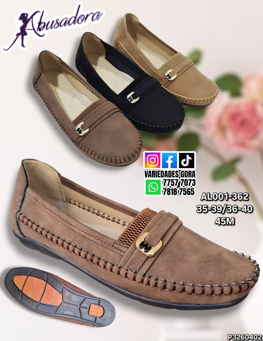 ZAPATO DAMA ABUSADORA 35-40 P3