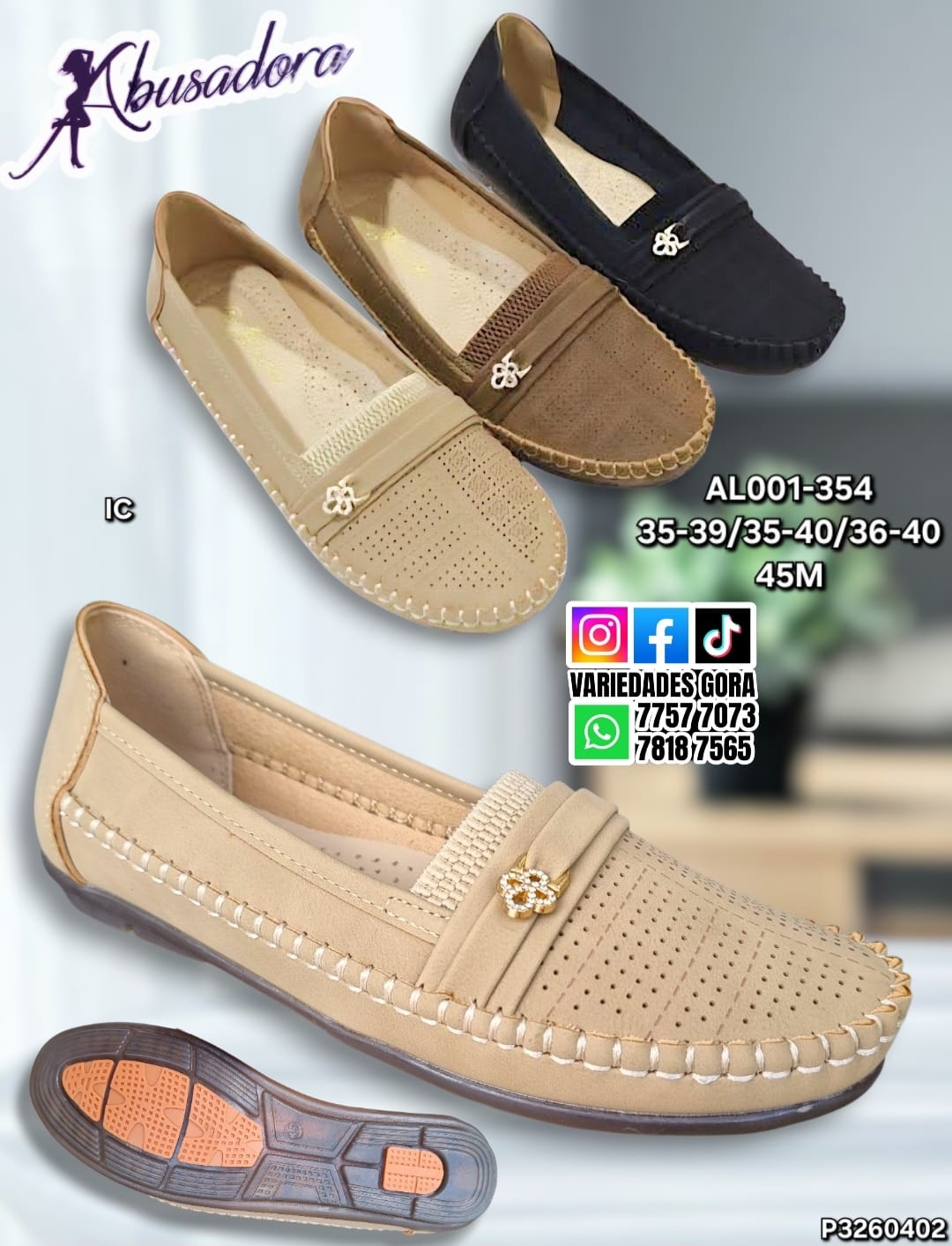 ZAPATO DAMA ABUSADORA 35-40 P3