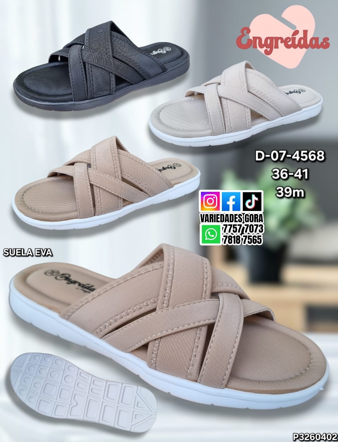 SANDALIA DAMA ENGREIDA 36-41 P3