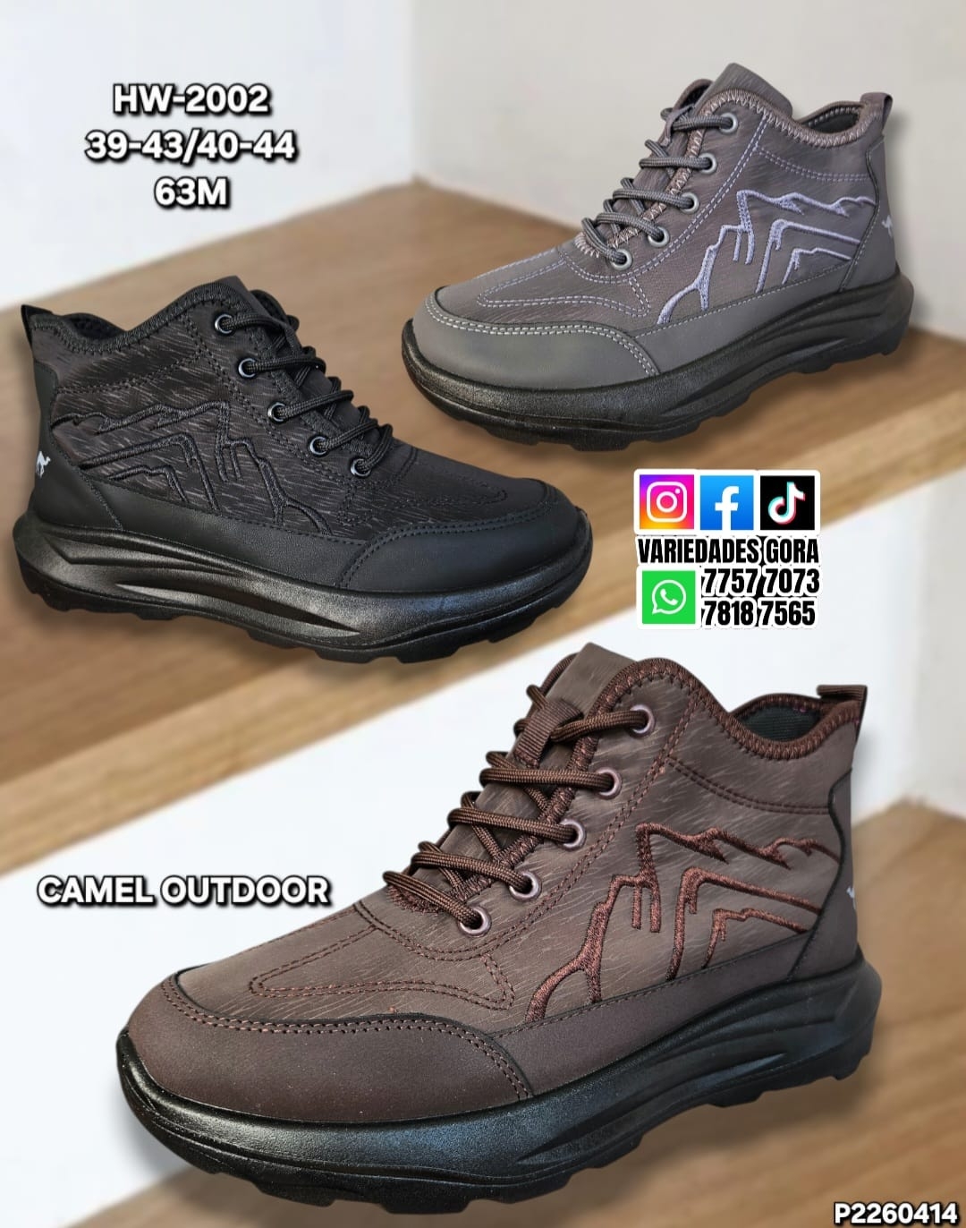 BOTIN HOMBRE CAMEL OUTDOOR 39-44 P2