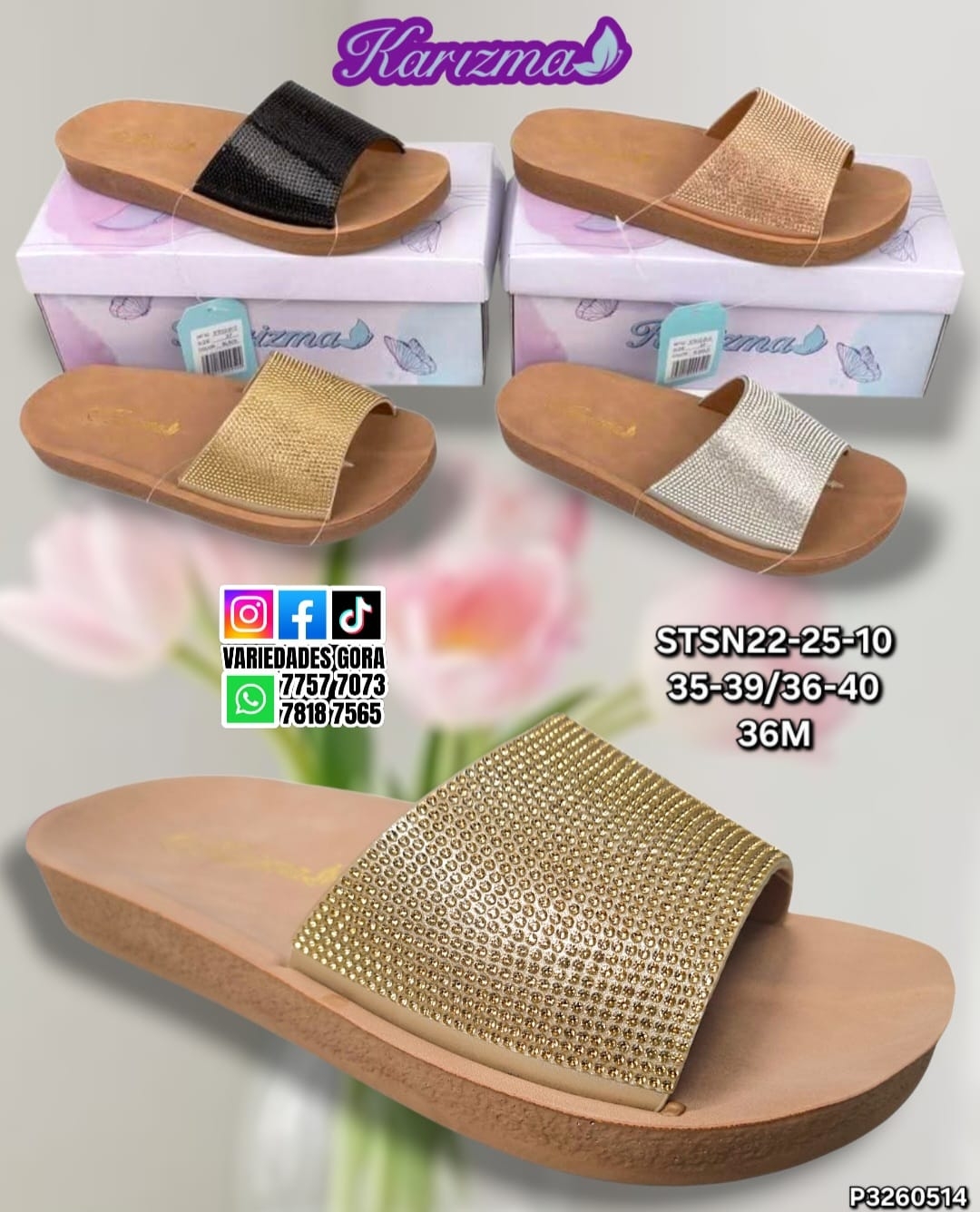 SANDALIA DAMA KARIZMA 35-40 P3