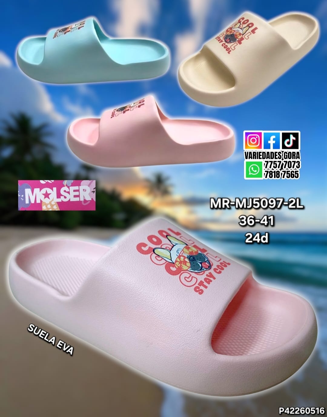 YINA DAMA MOLSER 36-41 DE METER P42 