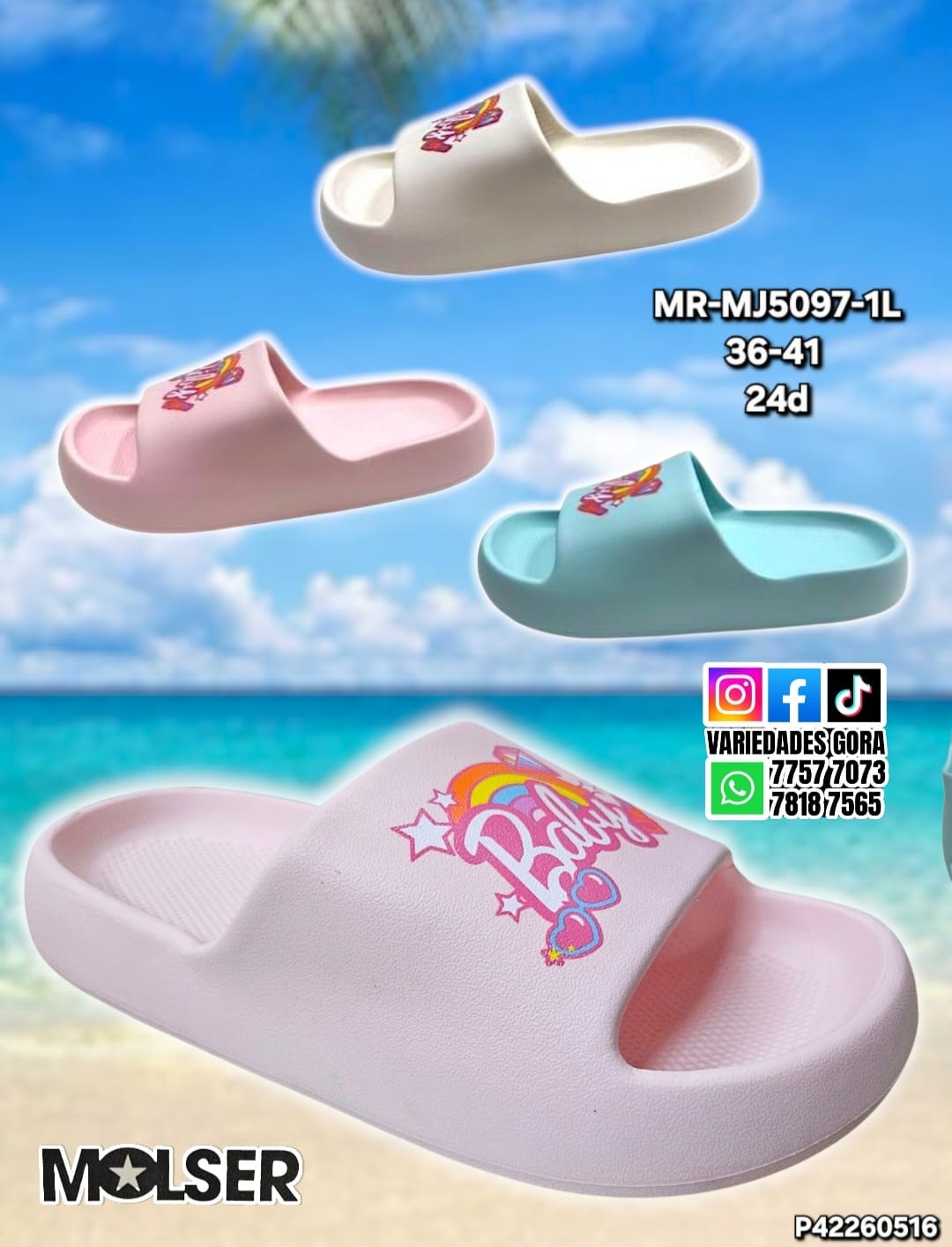 YINA DAMA MOLSER 36-41 DE METER P42