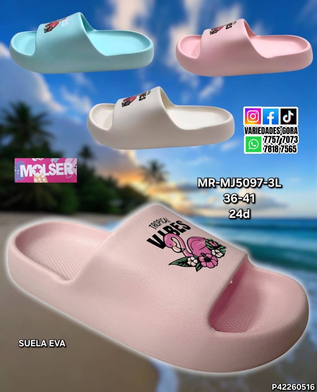 YINA DAMA MOLSER 36-41 DE METER P42