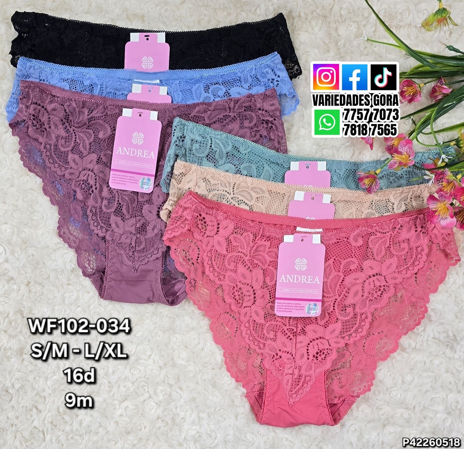 PANTY DAMA ANDREA S/M L/XL P42