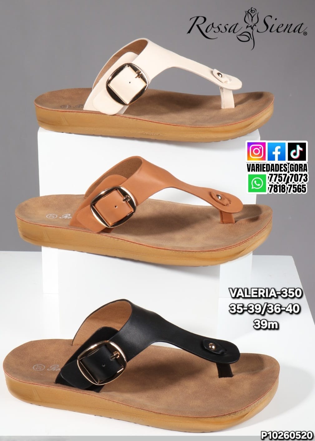SANDALIA DAMA ROSA SIENA  35-40 P10