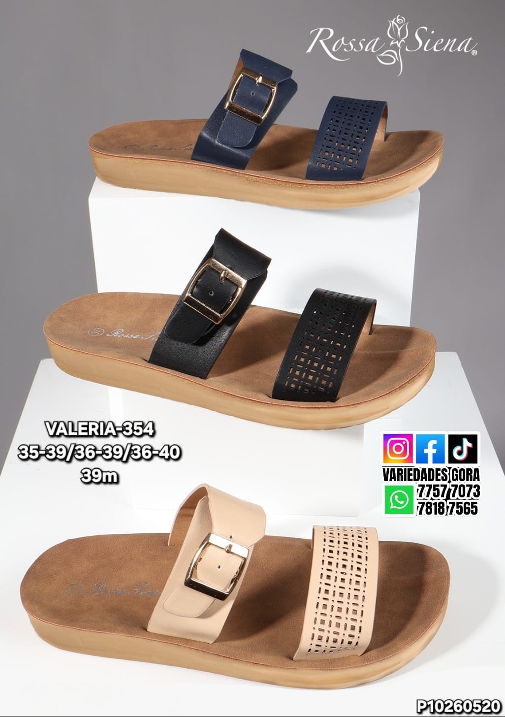 SANDALIA DAMA ROSSA SIENA 35-40 P10