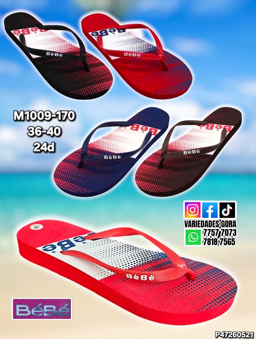 YINA DAMA BEBE 36-40 DEDO P47