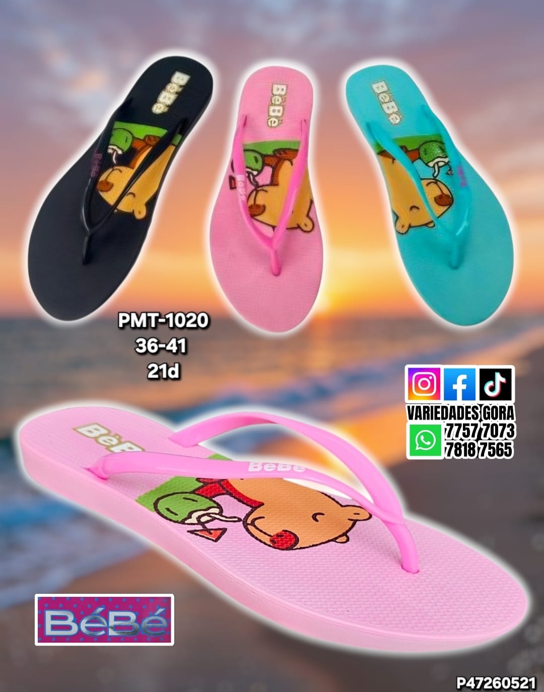 YINA DAMA BEBE 36-41 DEDO P47