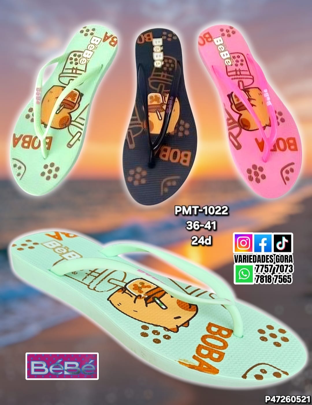 YINA DAMA BEBE 36-41 DEDO P47