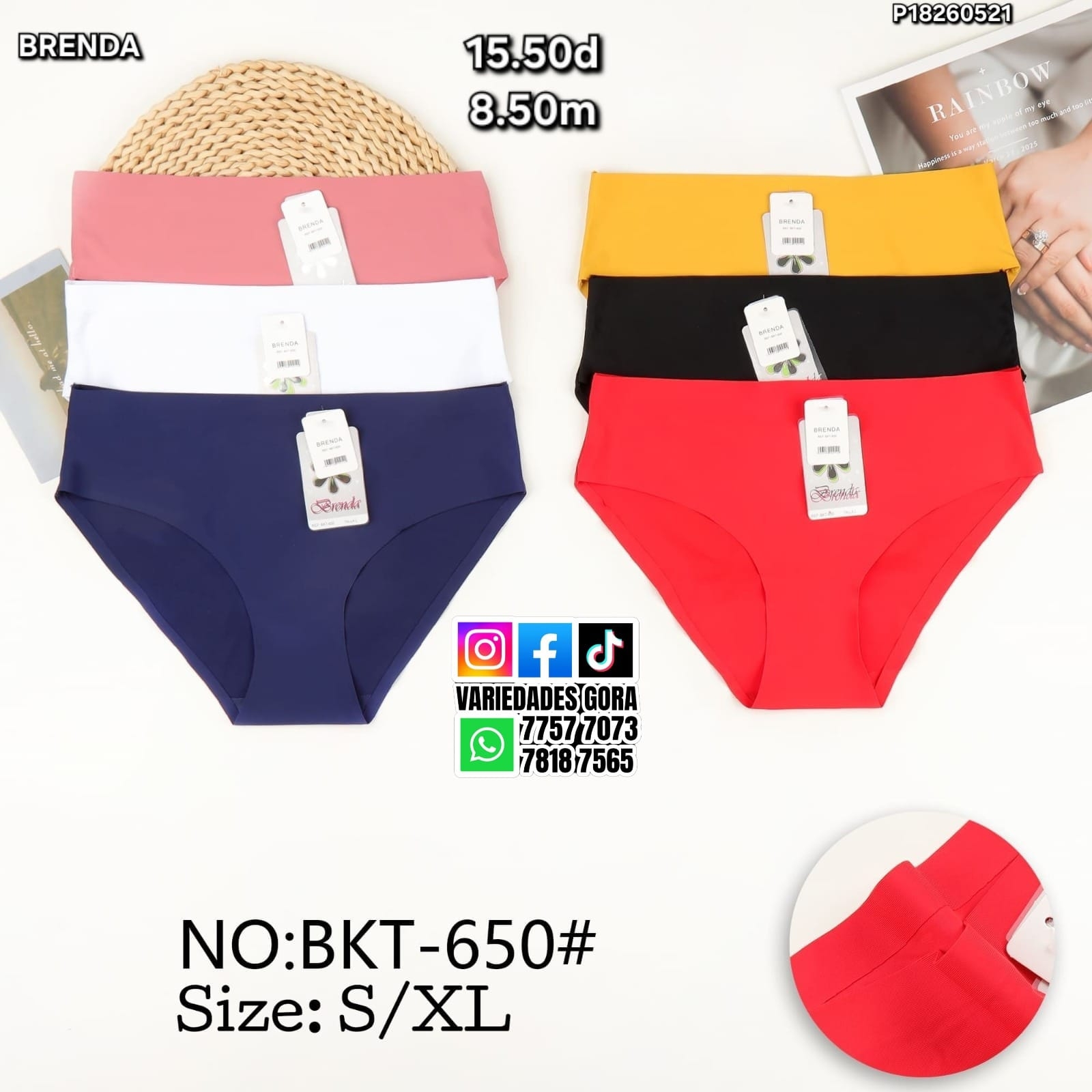 PANTY PARA DAMA BRENDA S/XL P18