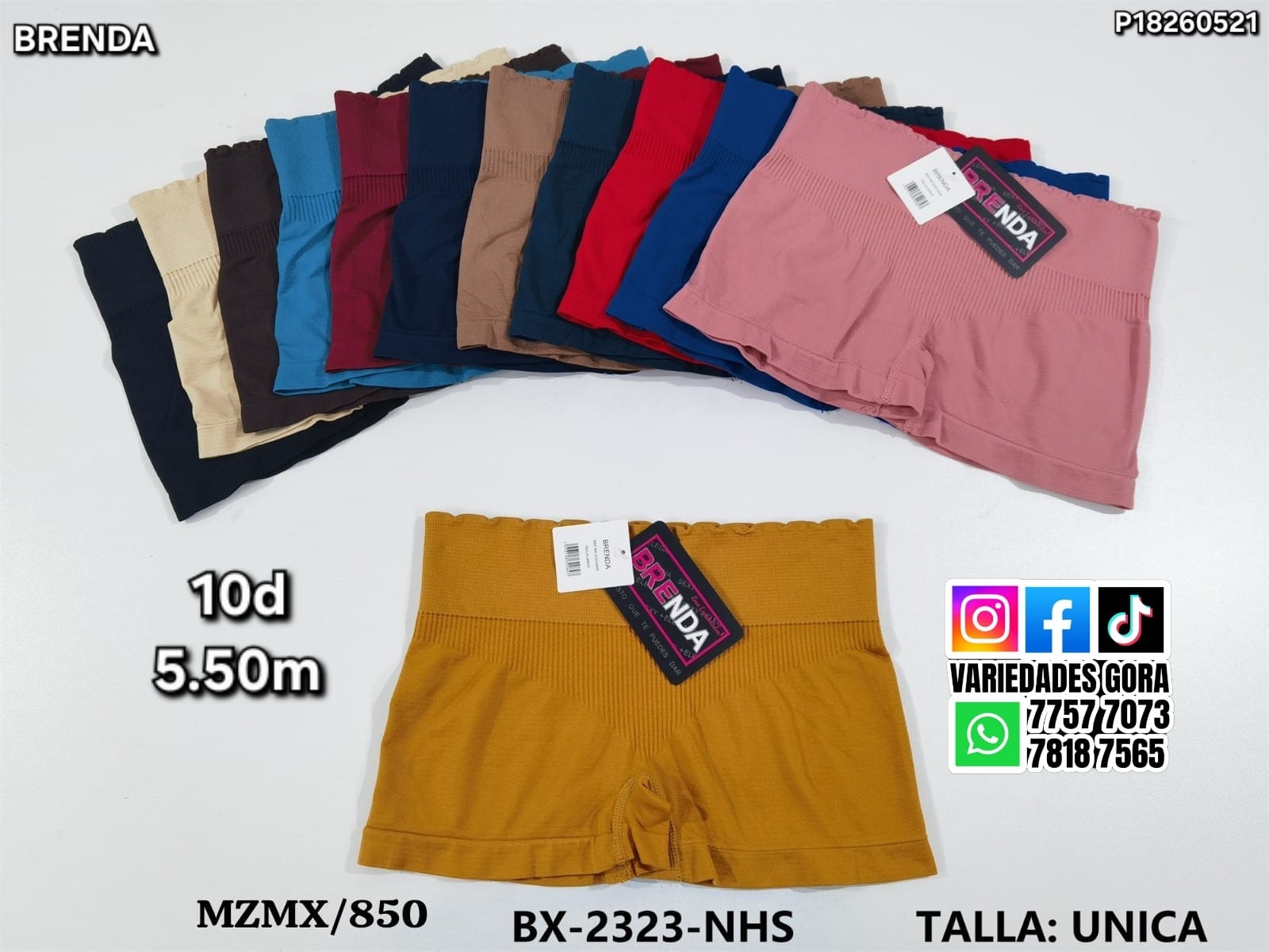 BOXER PARA DAMA BRENDA TALLA UNICA P18