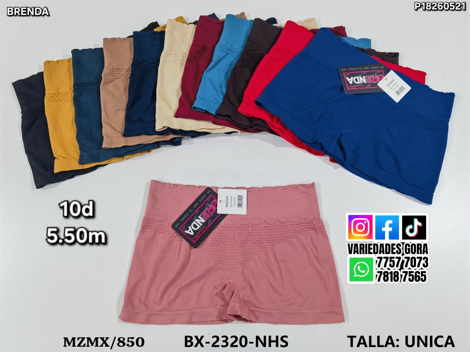 BOXER PARA DAMA BRENDA TALLA UNICA P18