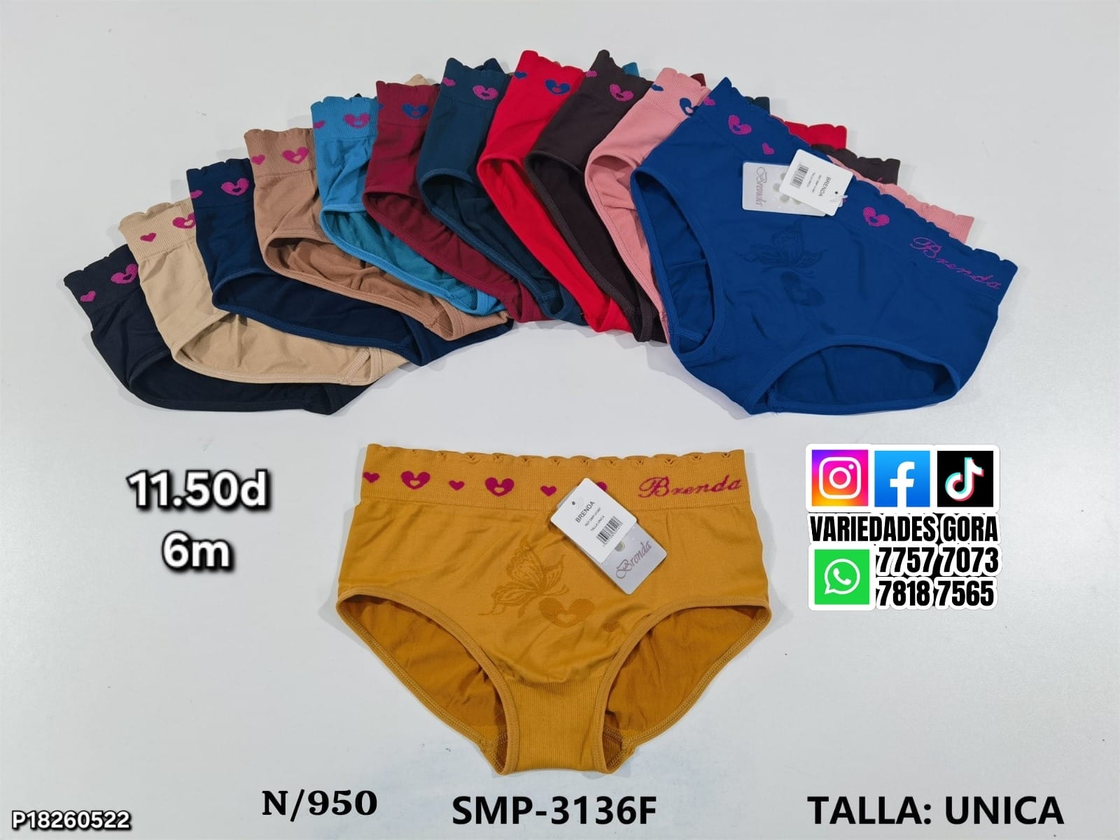 PANTY PARA DAMA TALLA UNICA P18