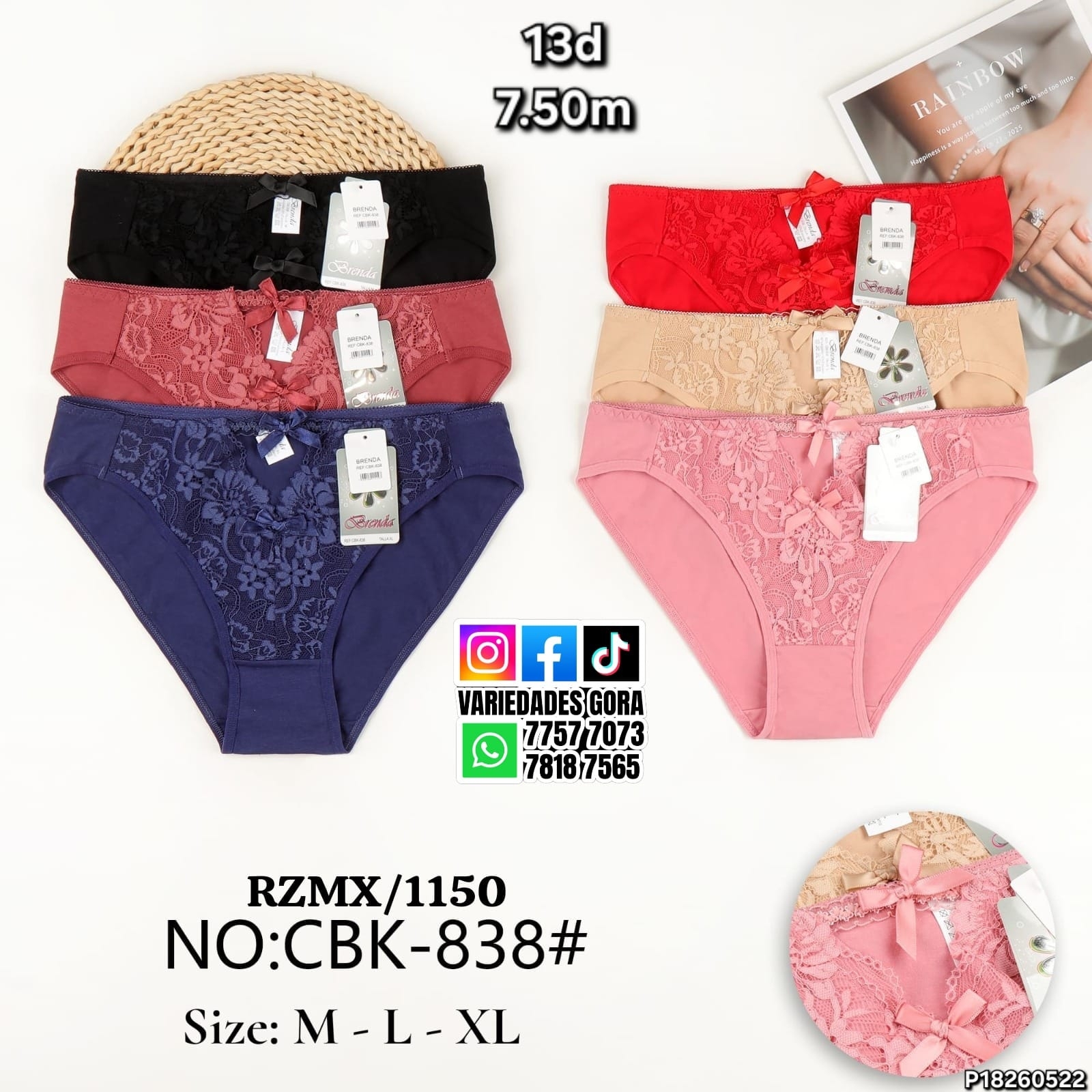 PANTY PARA DAMA M-L-XL P18