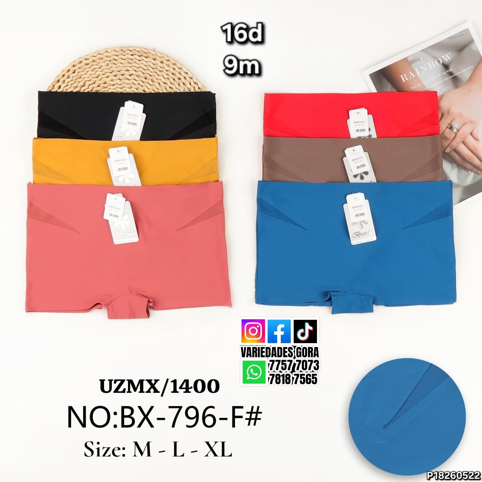 BOXER PARA DAMA M-L-XL P18