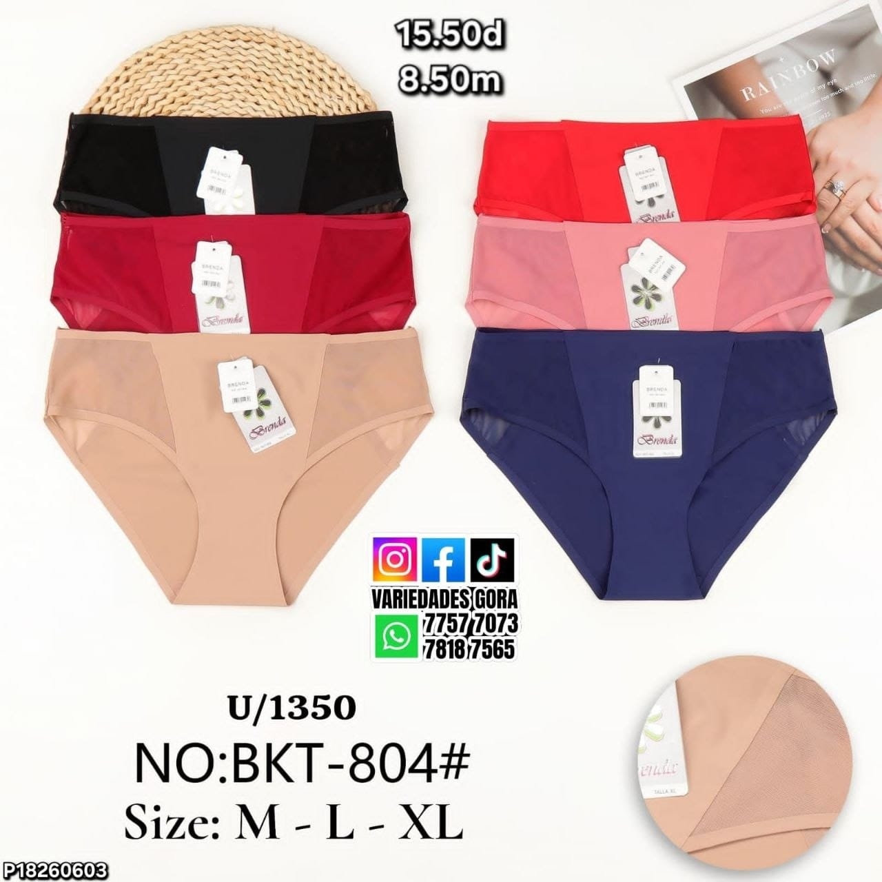 PANTY PARA DAMA M-L- XL P18