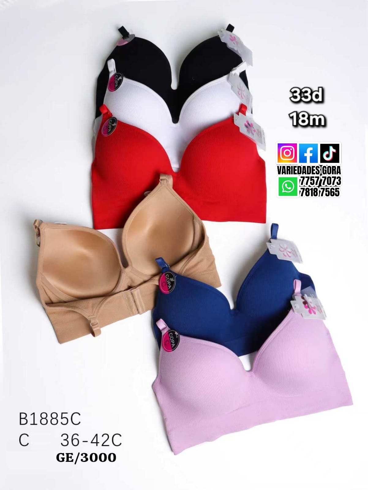 BRASIER DAMA 36C-42C P18