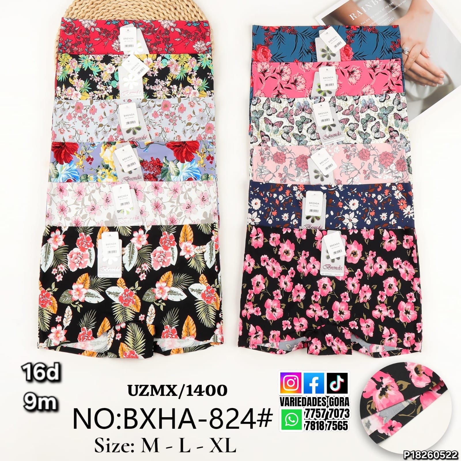 BOXER PARA DAMA M-L-XL P18