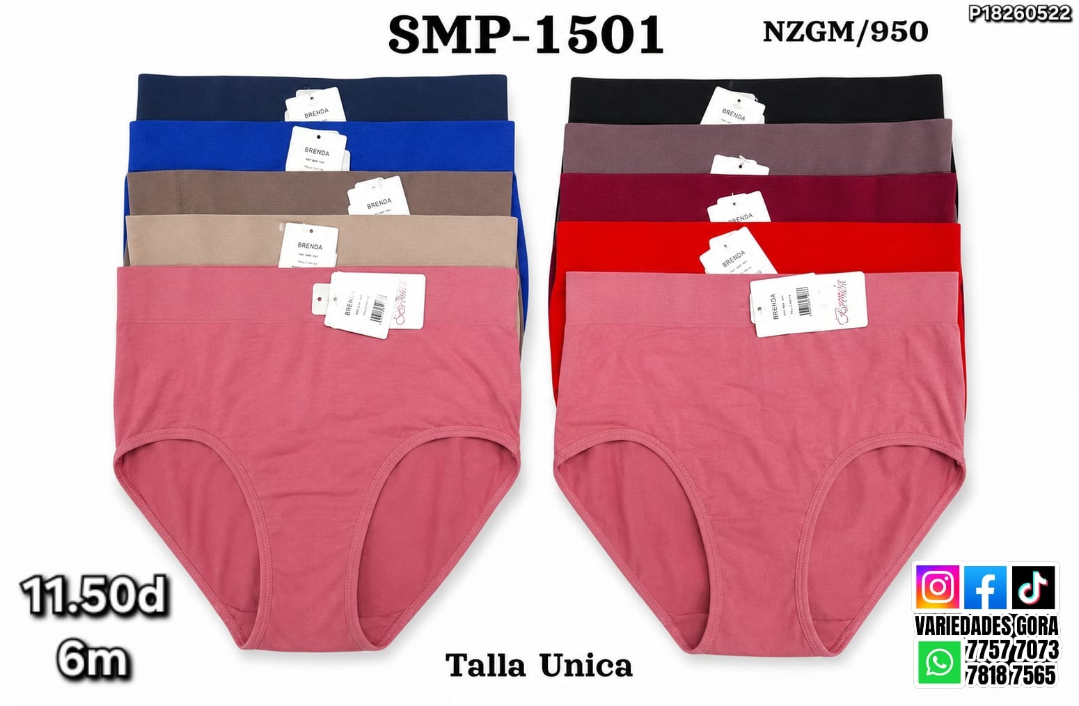 PANTY PARA DAMA TALLA UNICA P18